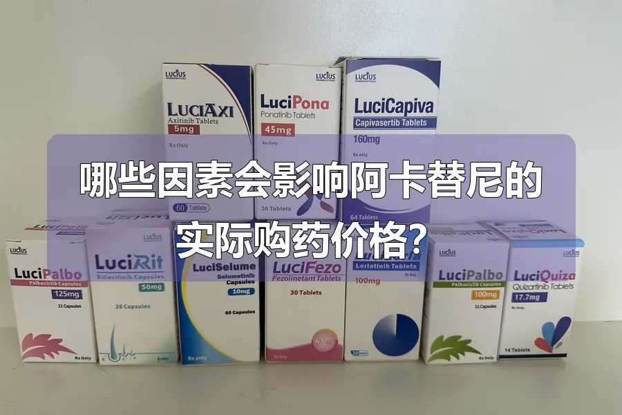 哪些因素会影响阿卡替尼的实际购药价格？